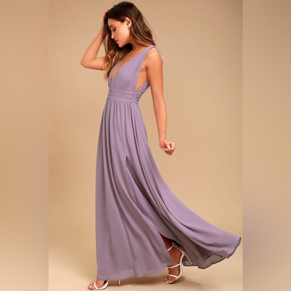 NWT Lulus Heavenly Hues Dress - Dusty Purple - Picture 5 of 12